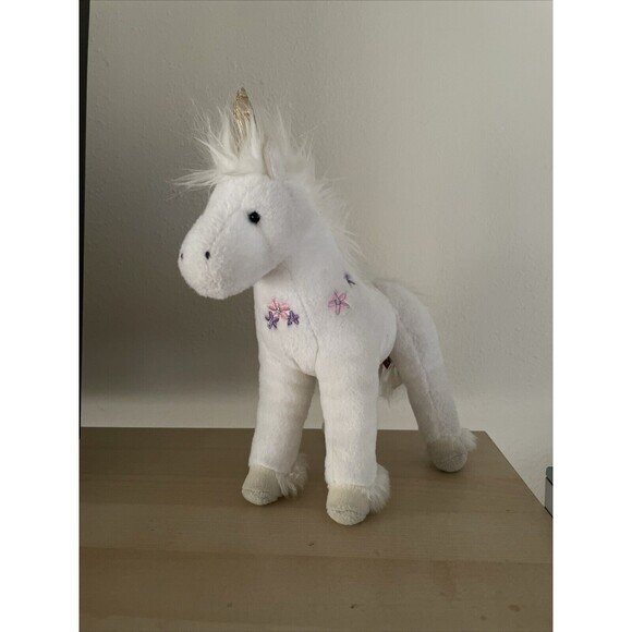 Mini Unicorn Pax #4054 Stuffed Animal Plush Douglas‎ Cuddle Toys Flowers - Picture 3 of 9